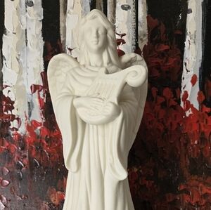 Christmas angel candle holder